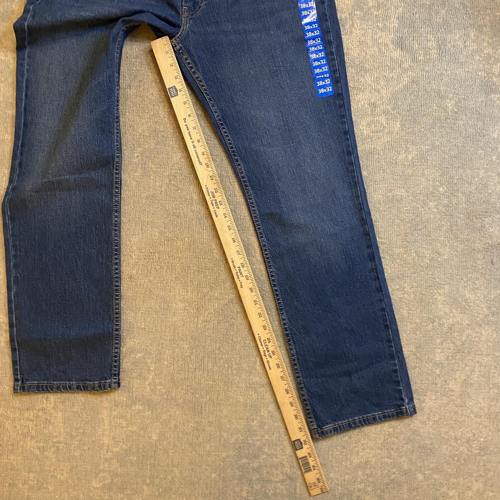 Levis 511 Jeans Mens 38x32 Blue Slim Straight Stretch Denim Medium Wash Pants - Picture 6 of 15